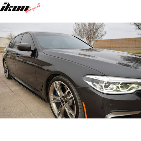 Fits 17-23 BMW 5 Series G30 F90 M5 M Performance Style Side Skirts Gloss Black