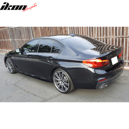 Fits 17-23 BMW 5 Series G30 F90 M5 M Performance Style Side Skirts Gloss Black