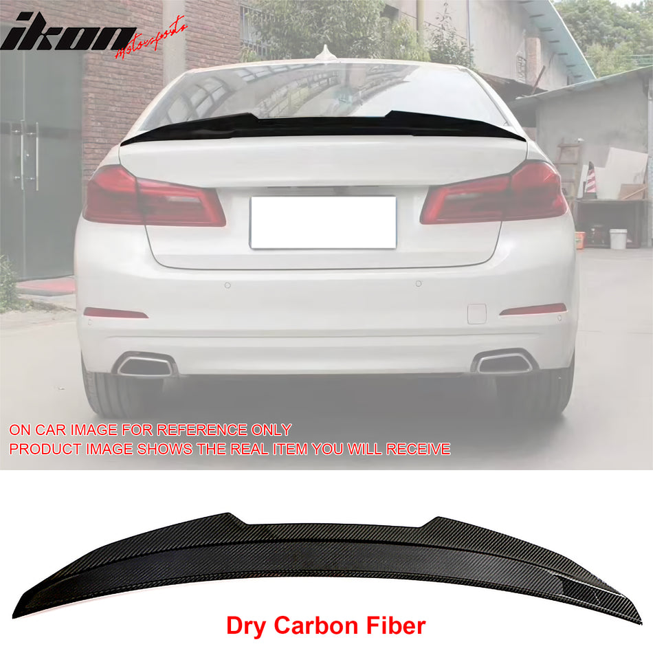 2017-2023 BMW G30 5-Series Sedan PSM Trunk Spoiler Dry Carbon Fiber
