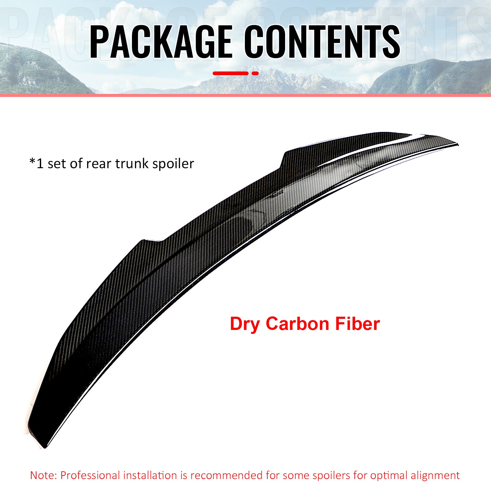Fits 17-23 BMW G30 5 Series Sedan PSM Style Trunk Spoiler Wing- Dry Carbon Fiber