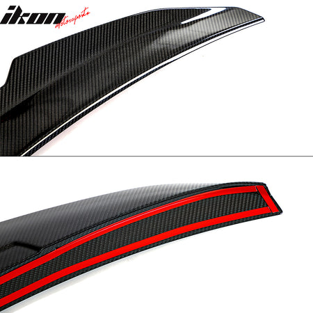 Fits 17-23 BMW G30 5 Series Sedan PSM Style Trunk Spoiler Wing- Dry Carbon Fiber