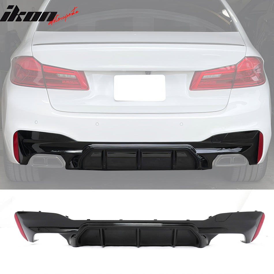 Rear Diffuser for BMW G30 5 Series 2017-2023 M5 Competition Style CF Print