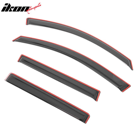 Fits 17-23 GMC Acadia In Channel Window Visors Acrylic Wind Sun Rain Guard Vent