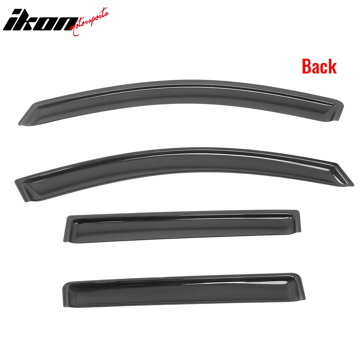 Fits 17-23 GMC Acadia In Channel Window Visors Acrylic Wind Sun Rain Guard Vent