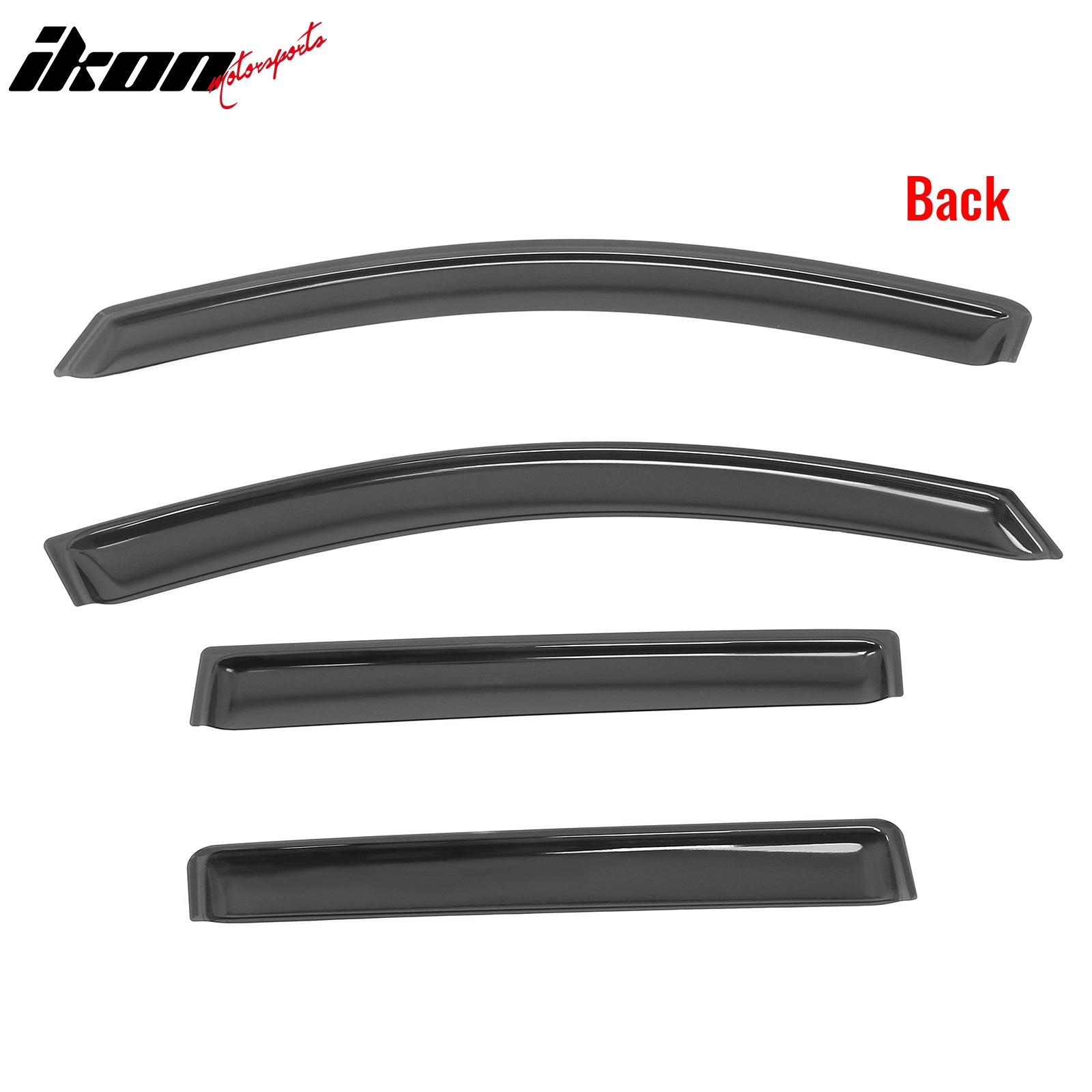 Fits 17-23 GMC Acadia In Channel Window Visors Acrylic Wind Sun Rain Guard Vent