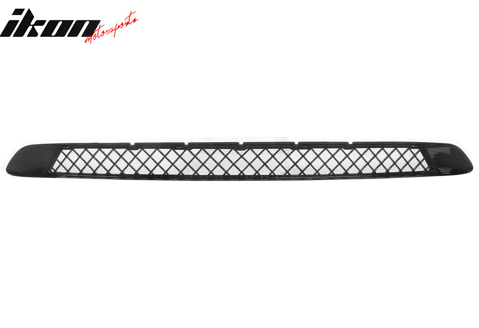 IKON MOTORSPORTS, Mesh Air Intake Grille Compatible With 2017-2023 Tesla Model 3, Gloss Black ABS Front Lower Protection Cover Intake Grill Net Protection Bodykits 2PCS, 2021 2022