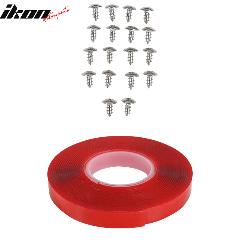 Fits 17-23 Tesla Model 3 V Style Matte Black Front Bumper Lip Spoiler Kit PP 5PC