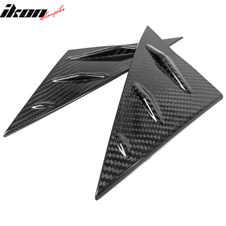Closeout! Fits 17-23 Tesla Model 3 Carbon Fiber CF Side Window Scoop Louvers