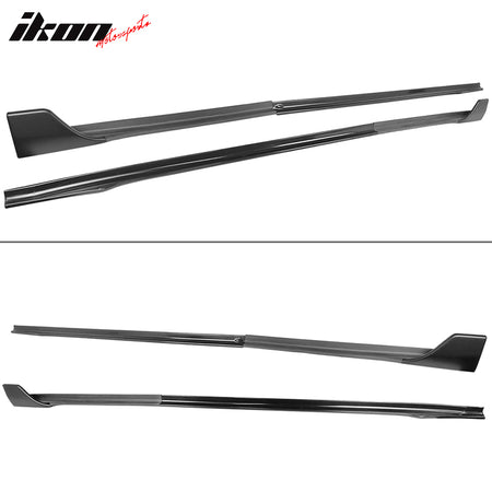 Fits 17-25 Tesla Model 3 V Style Side Skirts Extension Lip Rocker Panel PP 6PCS