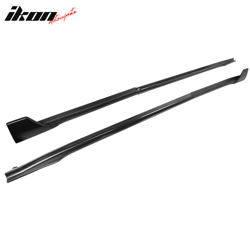 Fits 17-25 Tesla Model 3 V Style 6PCS Side Skirts Extension Panel PP Matte Black
