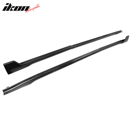 Fits 17-25 Tesla Model 3 V Style 6PCS Side Skirts Extension Panel PP Matte Black