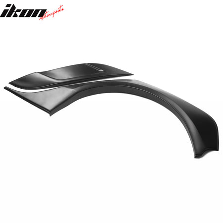 Fits 17-25 Tesla Model 3 IKON Style Fender Flares Sanded Wheel Cover 6PCS - ABS