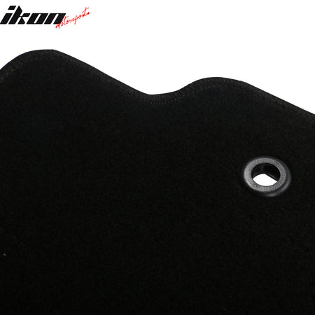 For 17-25 Honda Ridgeline Anti-Slip Front Rear Floor Mat Carpet Nylon 3PCS Black