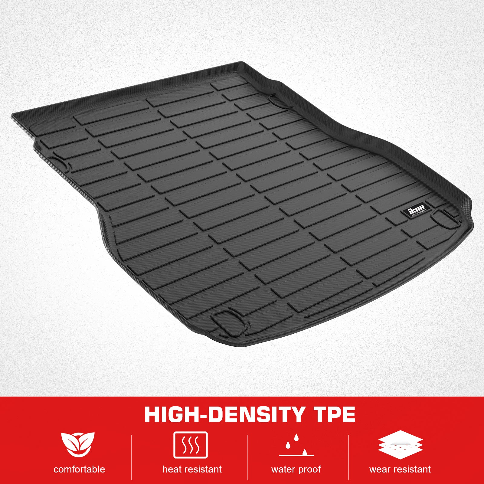 Fits 17-24 Maserati Levante TPE All Weather Waterproof Rear Cargo Trunk Tray Mat