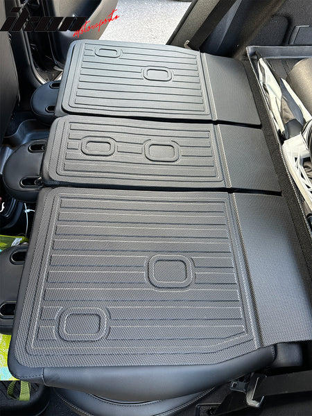 IKON MOTORSPORTS 3D TPE Backrest Mats, Compatible with 2017-2024 MINI F60 Cooper Countryman, All Weather Rear Seat Back Mat Cover Protector, Black