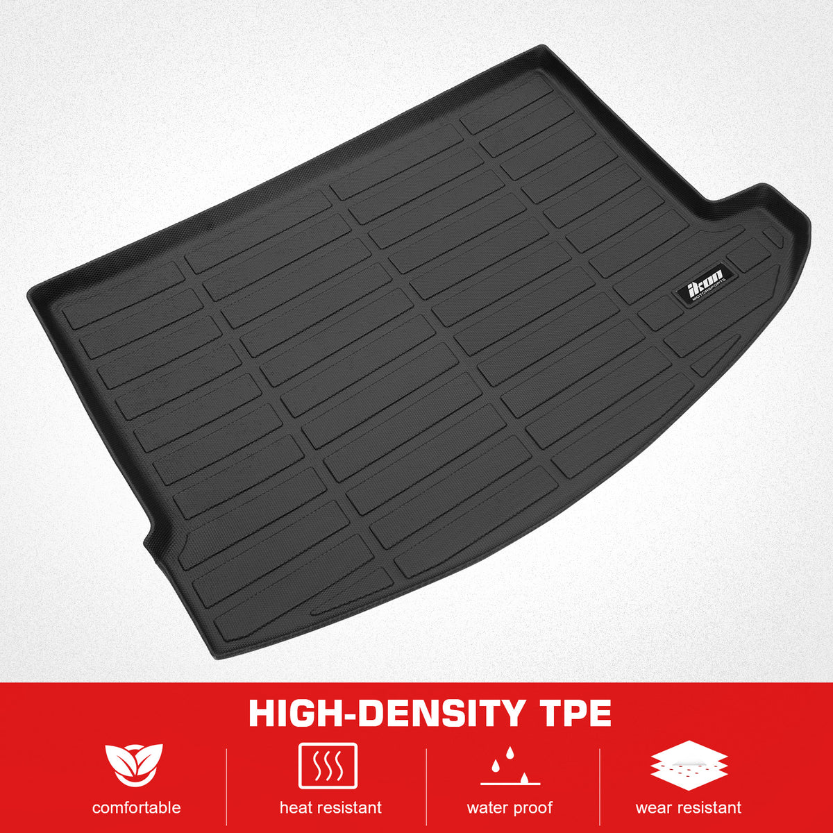 Fits 17-24 MINI Cooper Countryman TPE Waterproof Rear Cargo Liner Trunk Tray Mat