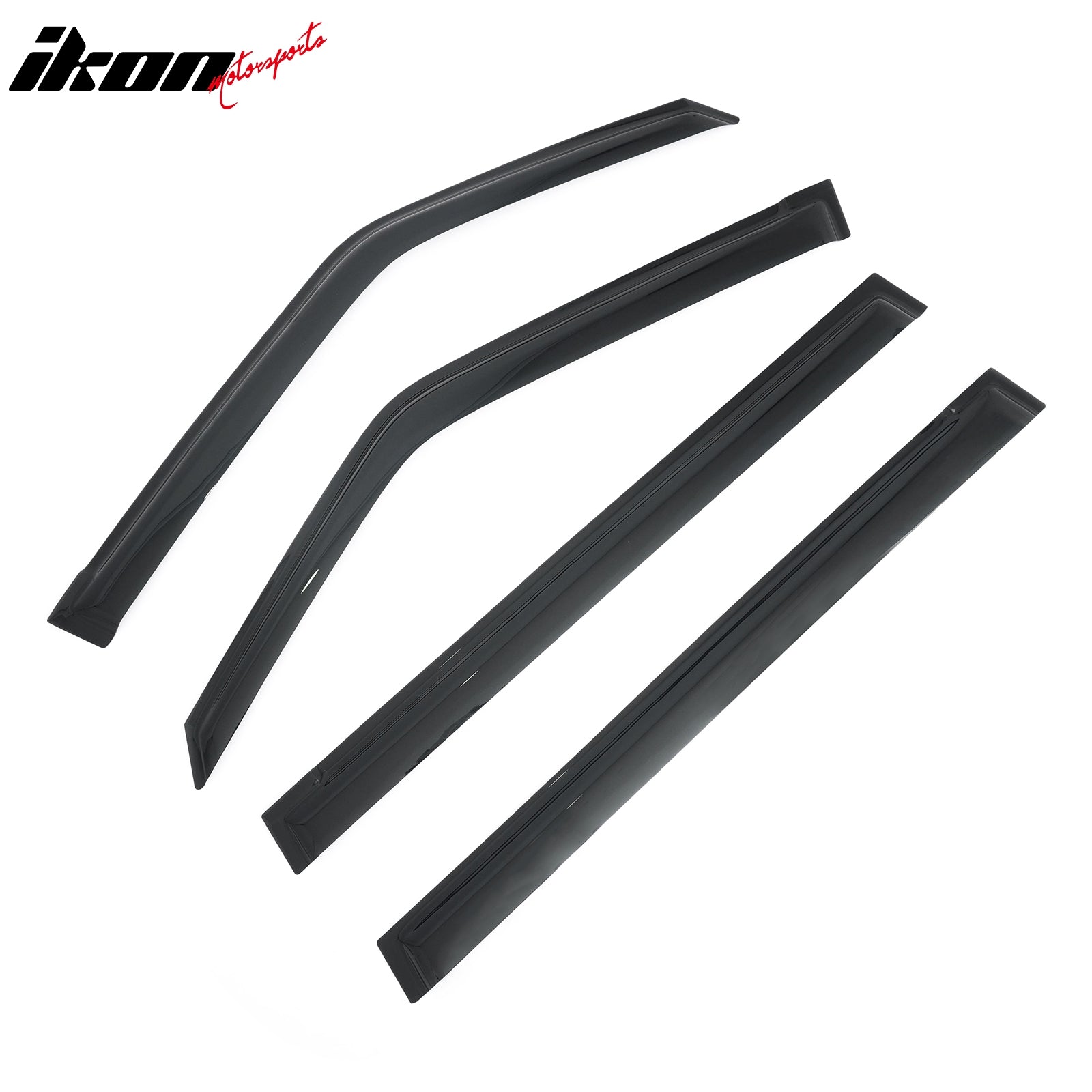 Fits 17-24 Nissan Armada Window Visors 4PCS Smoke Acrylic Rain Sun Deflectors