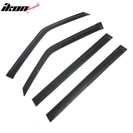 Fits 17-24 Nissan Armada Window Visors 4PCS Smoke Acrylic Rain Sun Deflectors