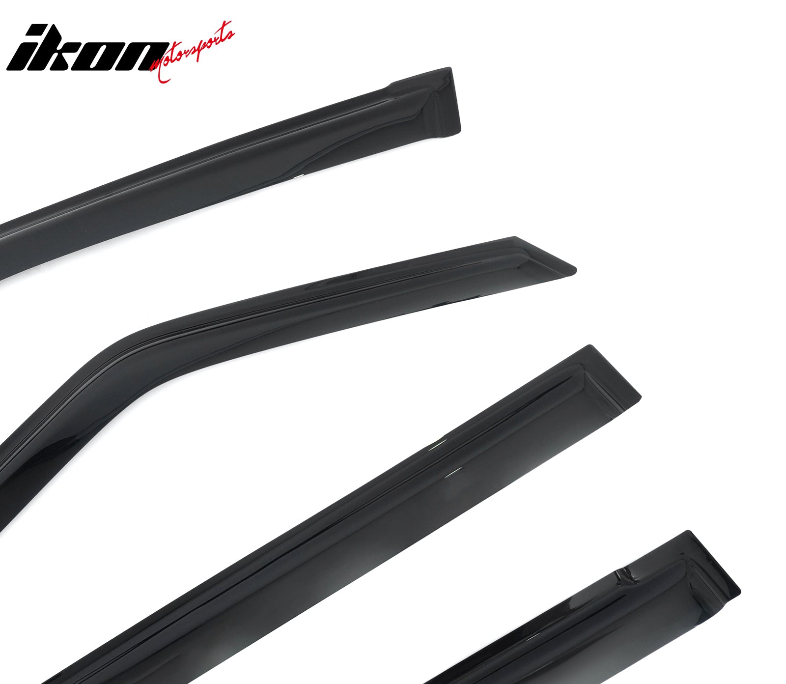Fits 17-24 Nissan Armada Window Visors 4PCS Smoke Acrylic Rain Sun Deflectors