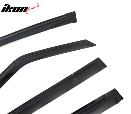Fits 17-24 Nissan Armada Window Visors 4PCS Smoke Acrylic Rain Sun Deflectors