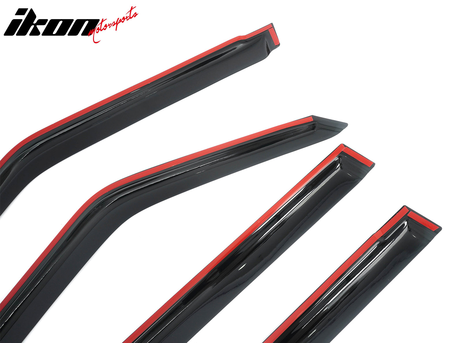 Fits 17-24 Nissan Armada Window Visors 4PCS Smoke Acrylic Rain Sun Deflectors