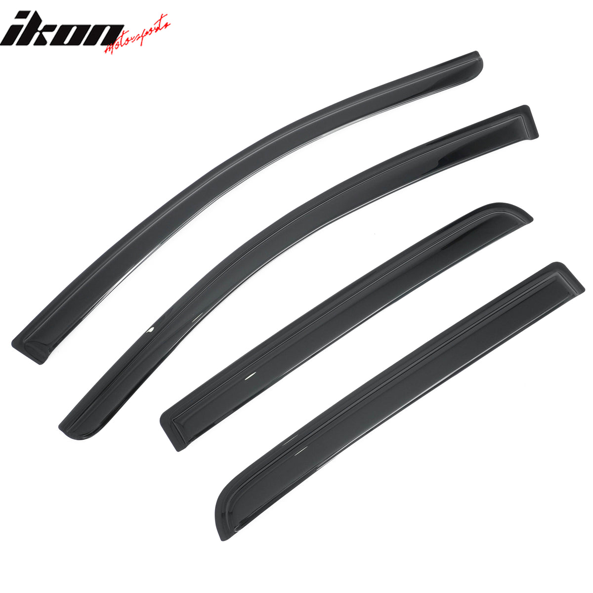 Fits 17-24 Nissan Titan& 16-24 Titan XD Crew Cab Window Visors Deflectors 4PCS