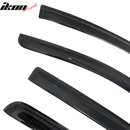 Fits 17-24 Nissan Titan& 16-24 Titan XD Crew Cab Window Visors Deflectors 4PCS