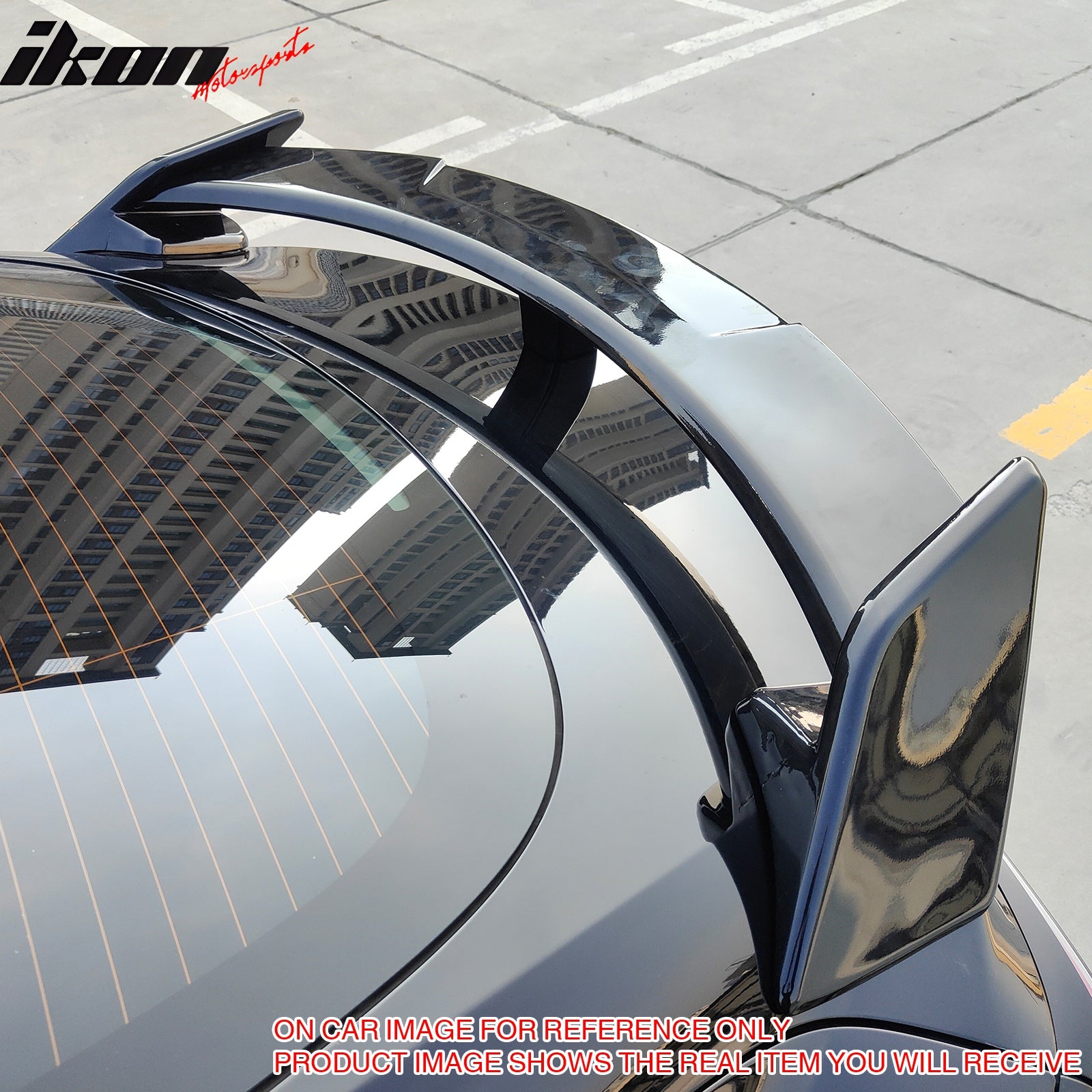 Fits 17-25 Tesla Model 3 GT Style Rear Trunk Spoiler Wing Lip Matte Black ABS