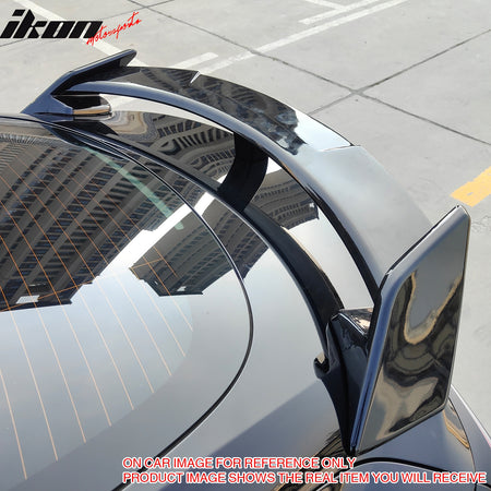Fits 17-25 Tesla Model 3 GT Style Rear Trunk Spoiler Wing Lip Matte Black ABS