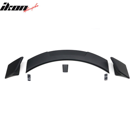 Fits 17-25 Tesla Model 3 GT Style Rear Trunk Spoiler Wing Lip Matte Black ABS