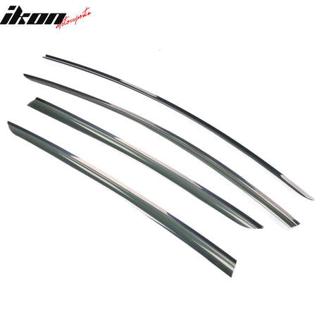 Fits 17-25 Tesla Model 3 Smoke Acrylic Window Visors Sun Rain Deflectors 4PCS