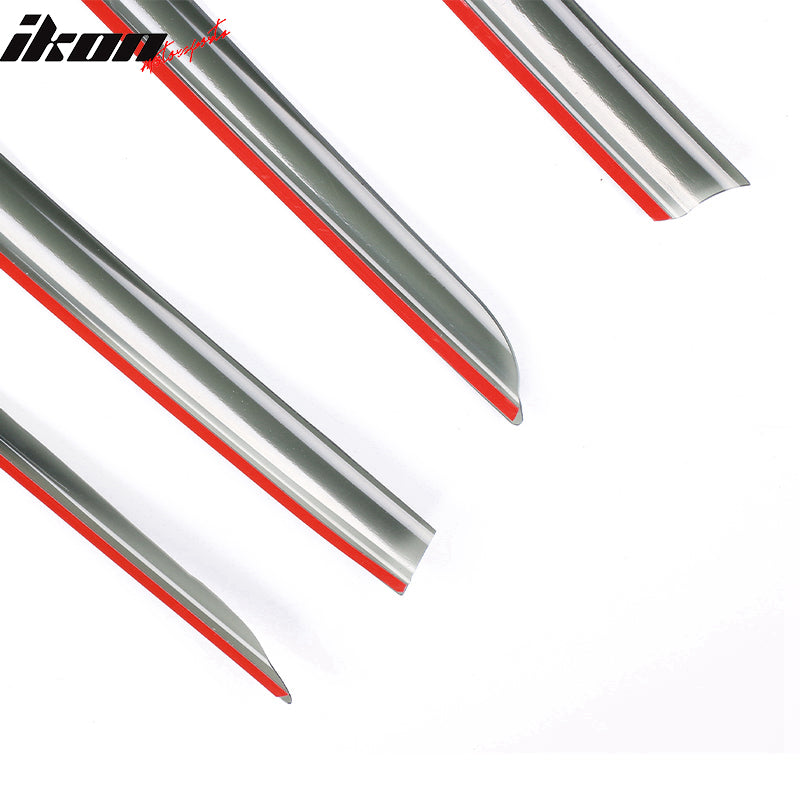 Fits 17-25 Tesla Model 3 Smoke Acrylic Window Visors Sun Rain Deflectors 4PCS