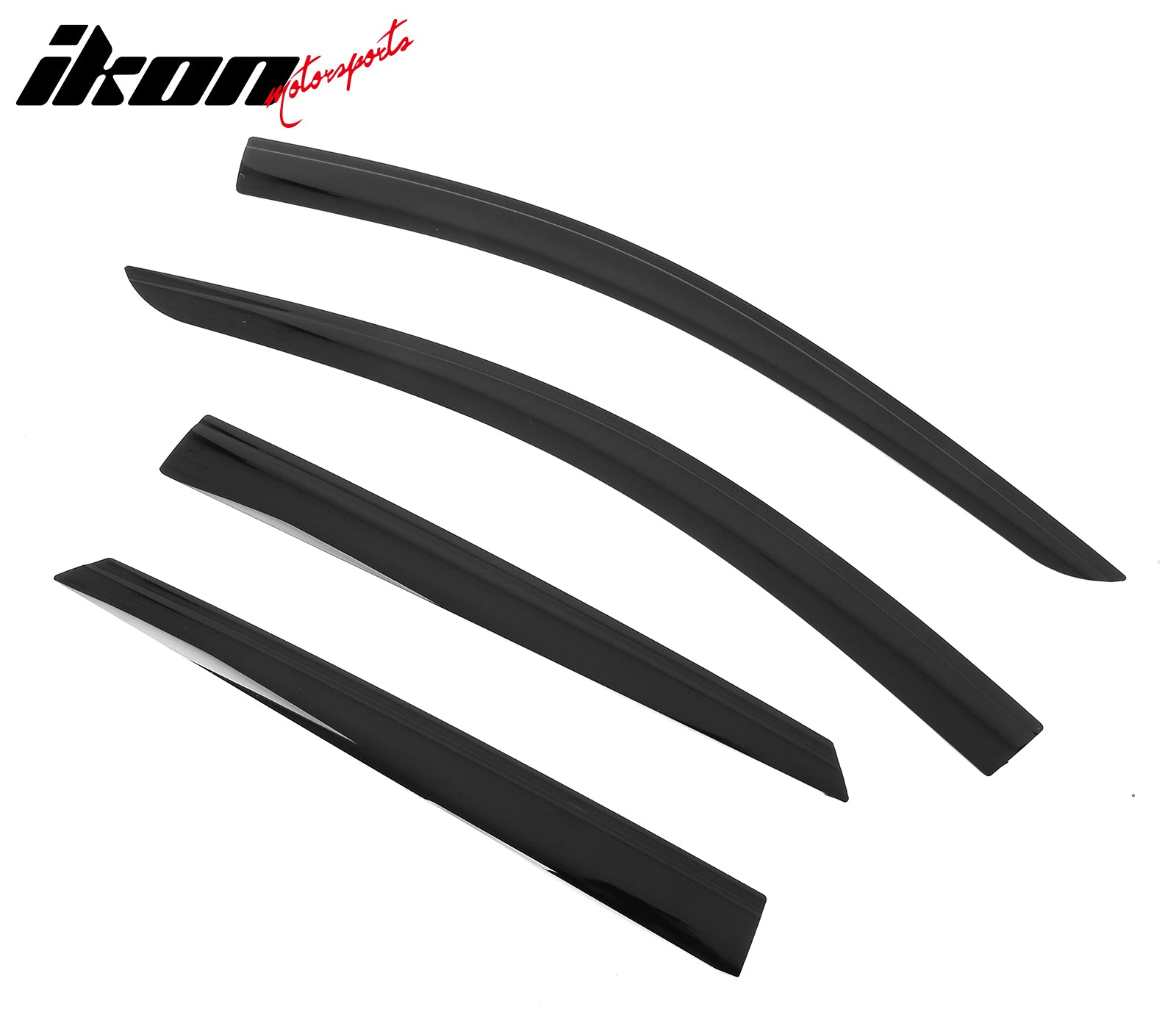 Fits 17-25 Cadillac XT5 Low Profile Style Tape-On Window Visors Rain Deflectors