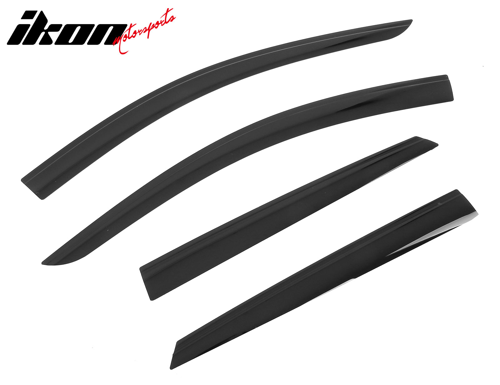 Fits 17-25 Cadillac XT5 Low Profile Style Tape-On Window Visors Rain Deflectors