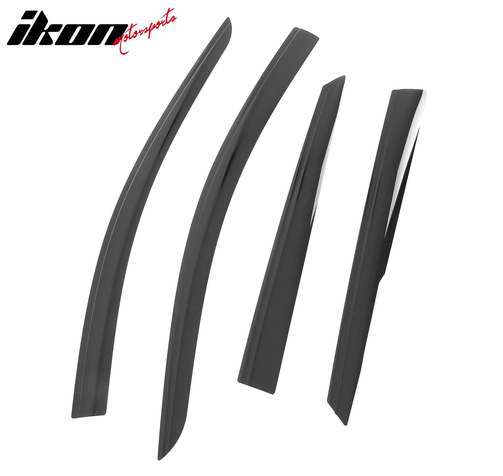 Fits 17-25 Cadillac XT5 Low Profile Style Tape-On Window Visors Rain Deflectors