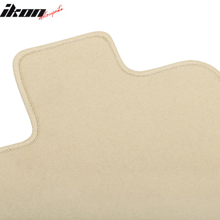 For 17-25 Honda Ridgeline Anti-Slip Front Rear Floor Mat Carpet Nylon 3PCS Beige