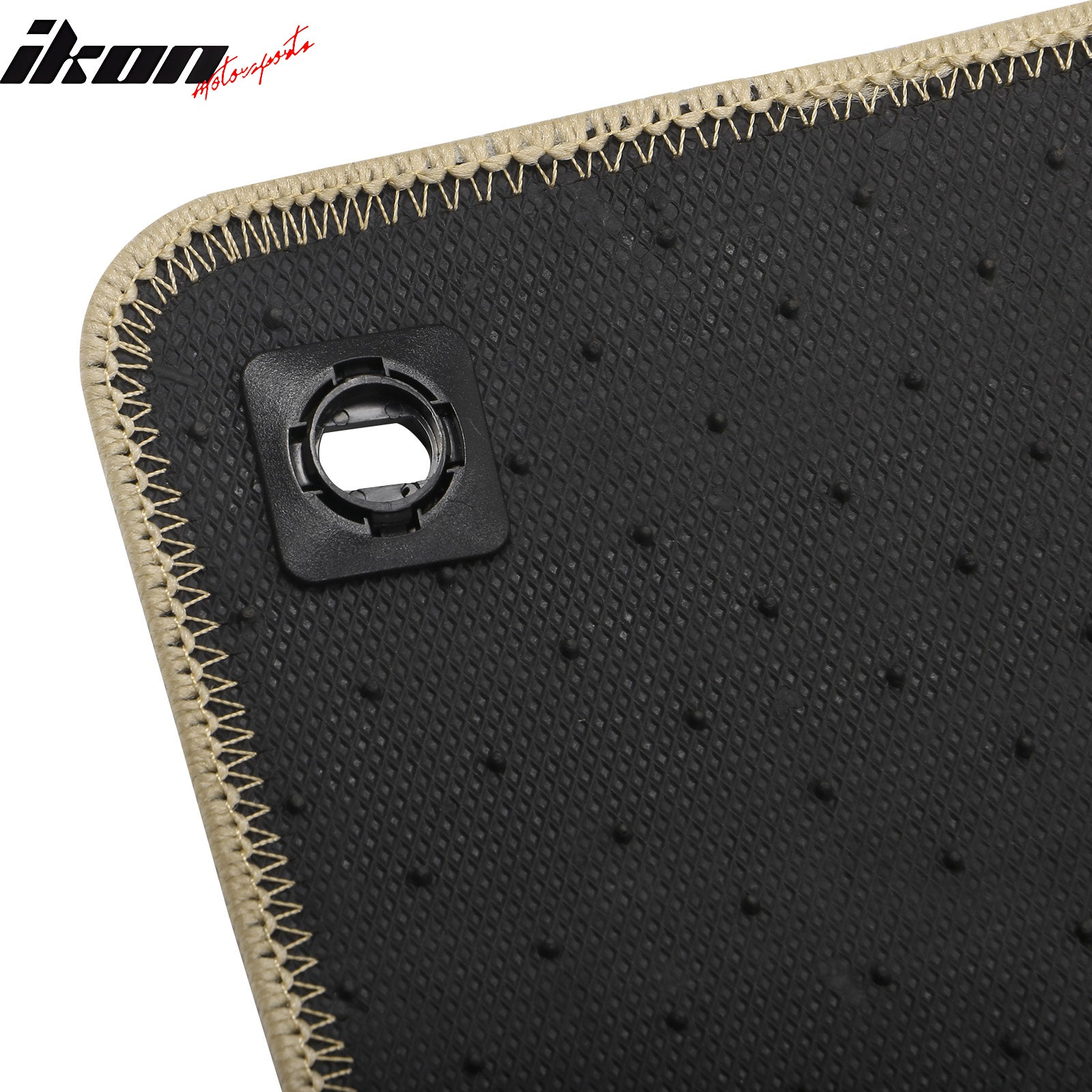 For 17-25 Honda Ridgeline Anti-Slip Front Rear Floor Mat Carpet Nylon 3PCS Beige