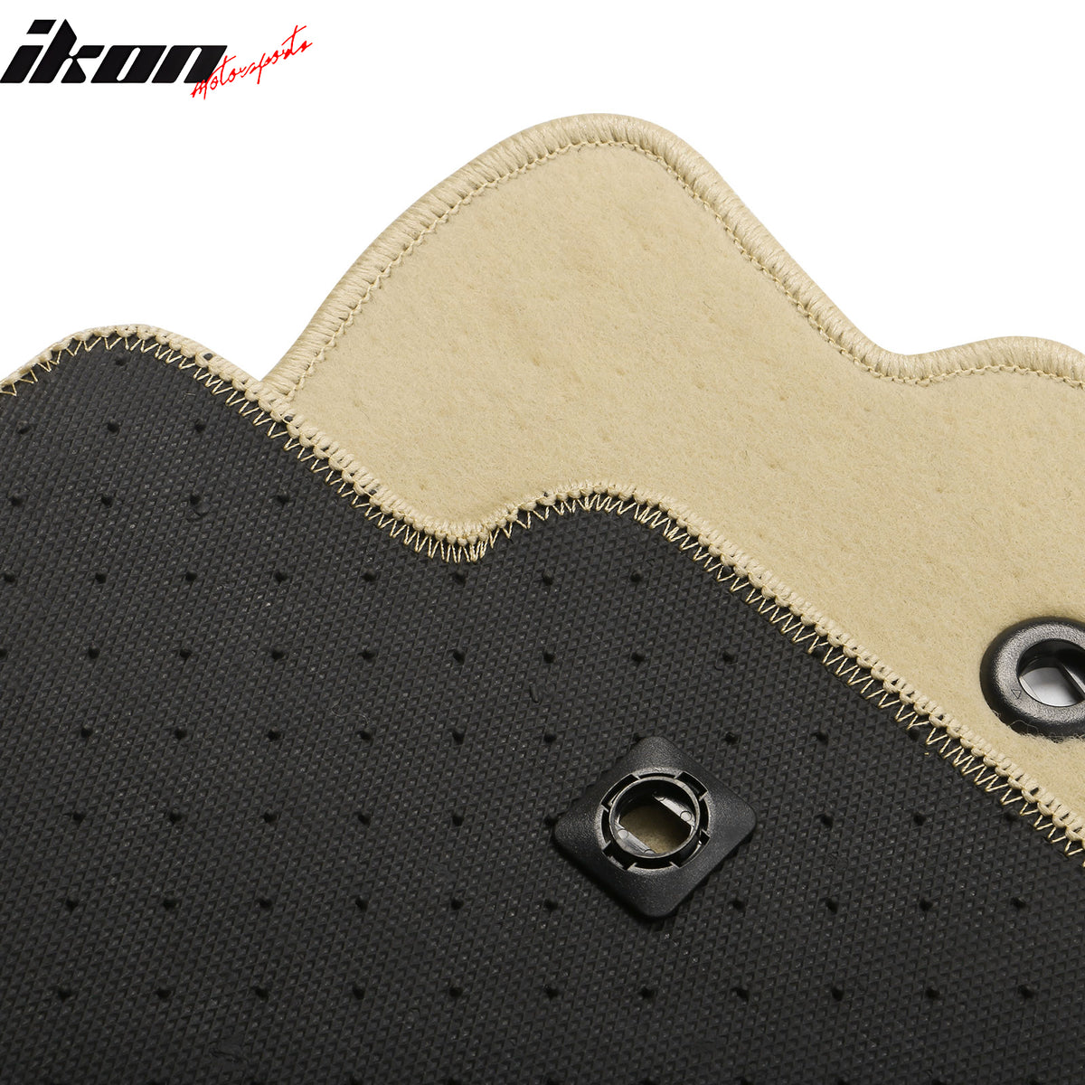 For 17-25 Honda Ridgeline Anti-Slip Front Rear Floor Mat Carpet Nylon 3PCS Beige