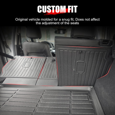 Fits 17-25 Mazda CX-5 TPE Waterproof Rear Cargo Trunk Seat Back Protector Mats