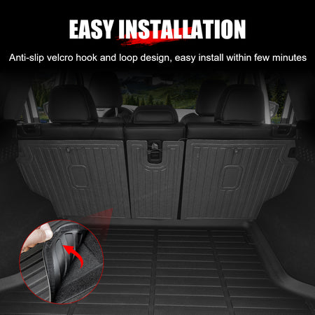 Fits 17-25 Mazda CX-5 TPE Waterproof Rear Cargo Trunk Seat Back Protector Mats