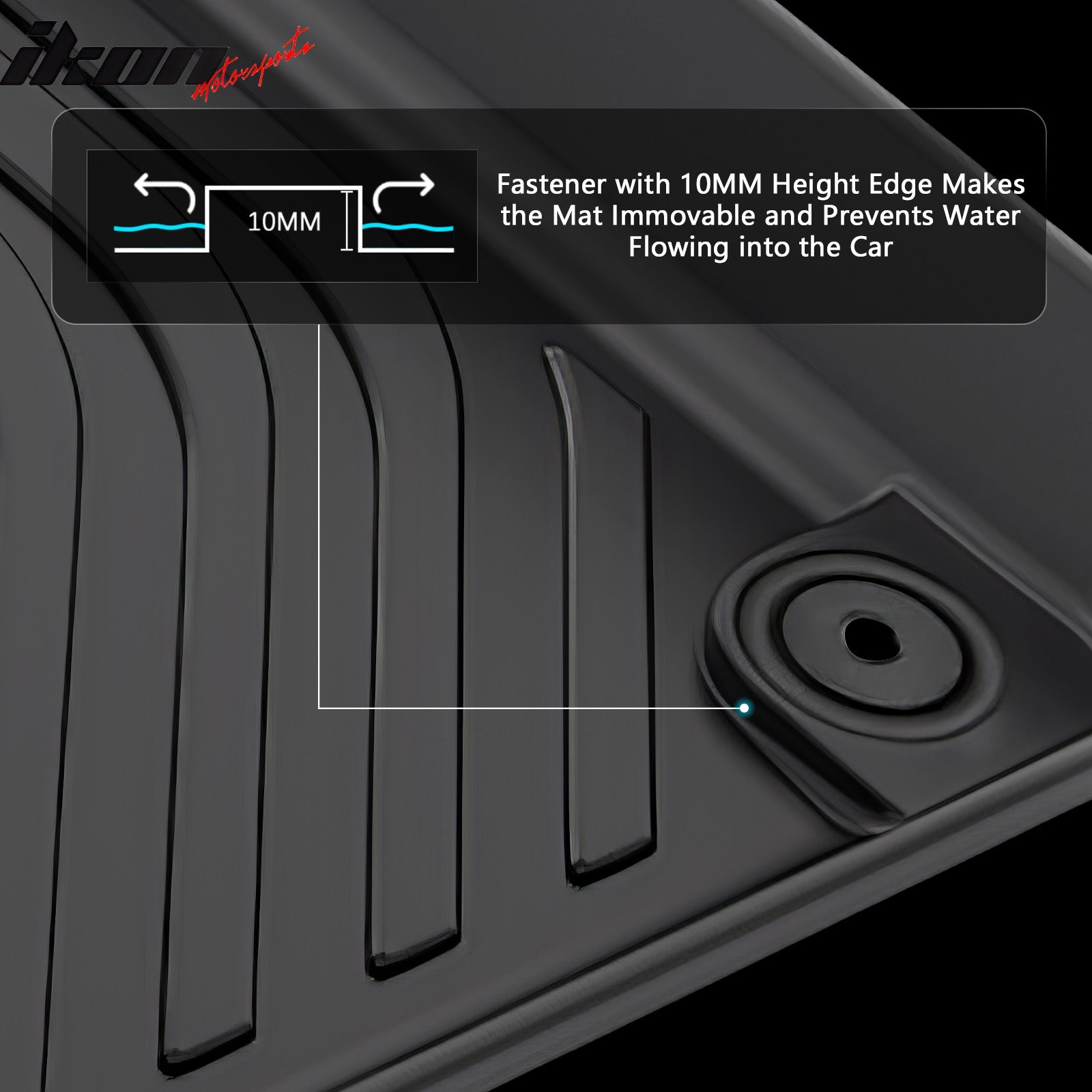 Fits 14-16 Porsche 981 Cayman Floor Mats TPE Carpets All Weather 3D Liner Guard