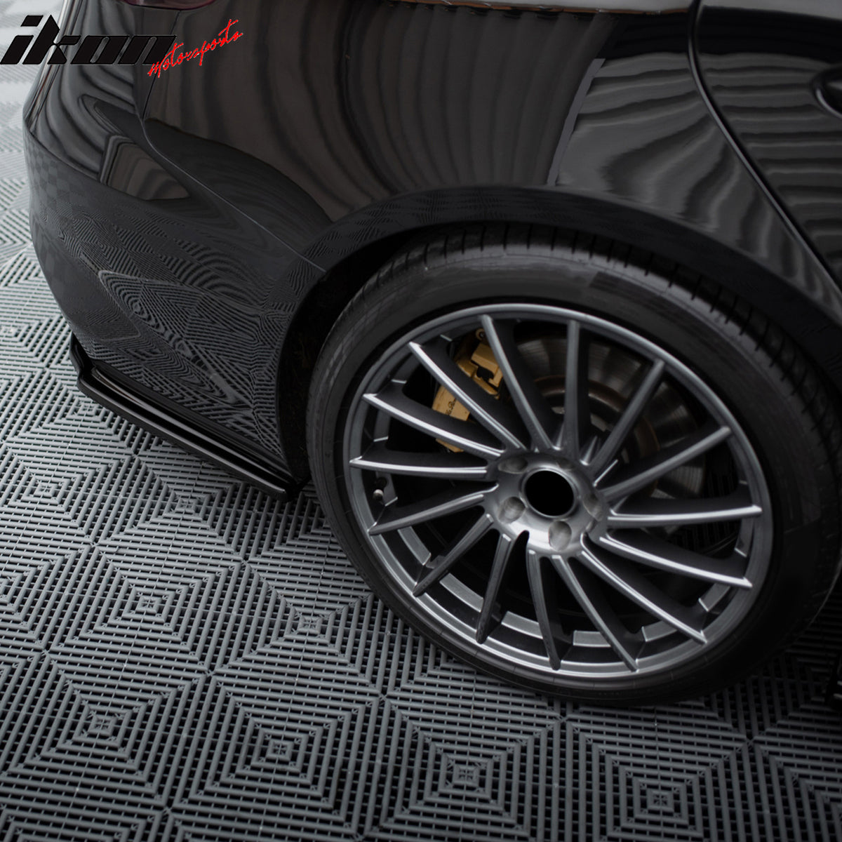 Fits 17-25 Alfa Romeo Giulia MX Style Rear Bumper Aprons Extensions PU Unpainted