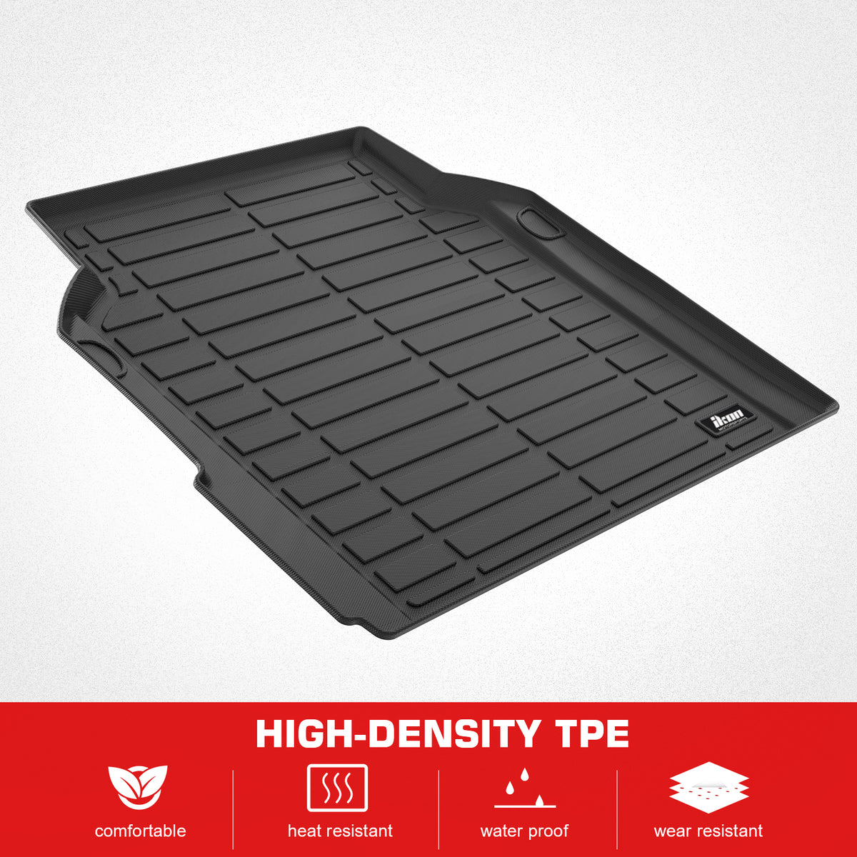 Fits 17-25 Alfa Romeo Giulia TPE All Weather Rear Cargo Liners Trunk Tray Mats