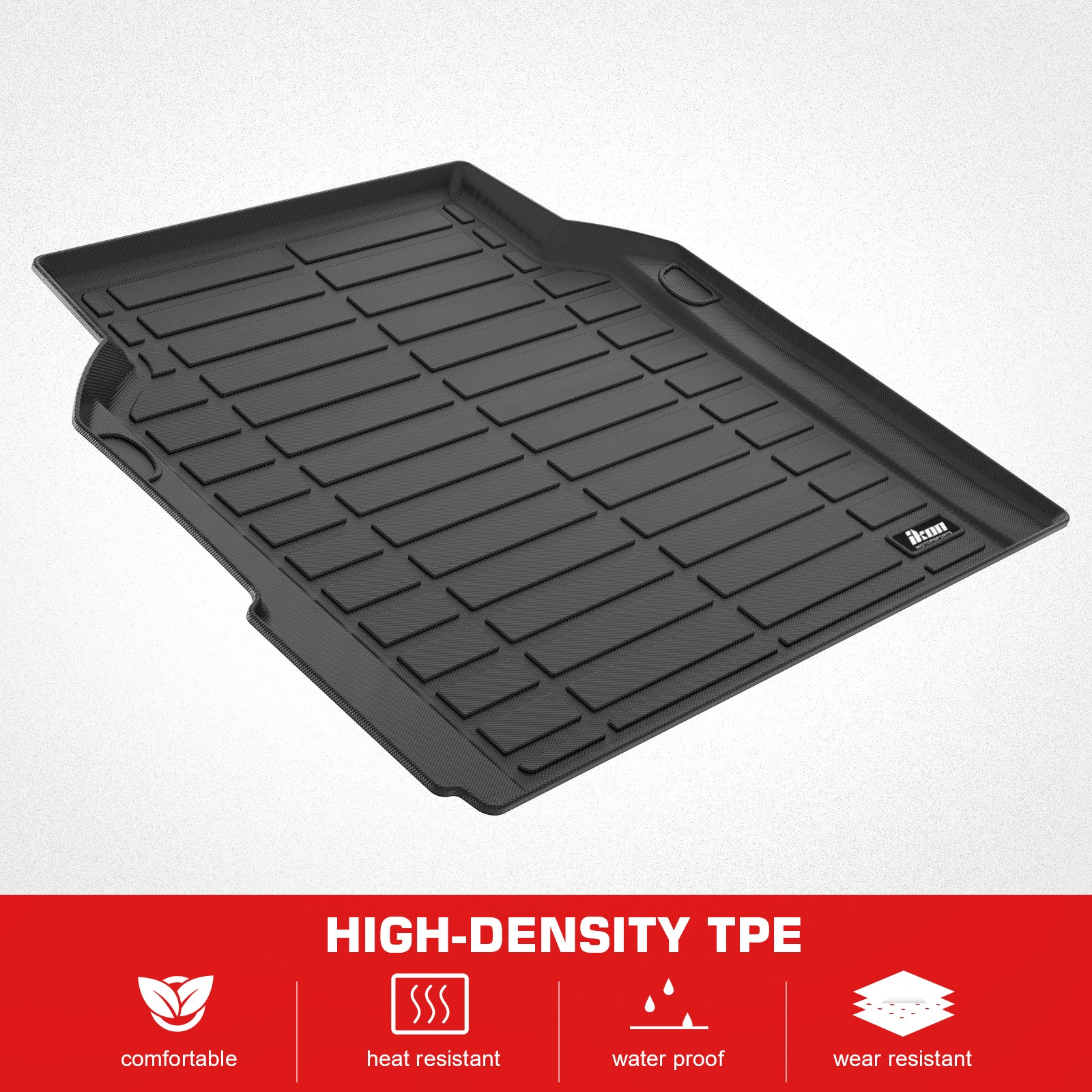 Fits 17-25 Alfa Romeo Giulia TPE All Weather Rear Cargo Liners Trunk Tray Mats