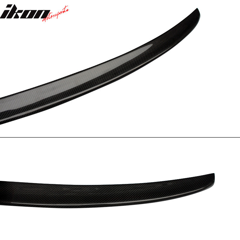 Fits 17-25 Audi A4 B9 S4 4Dr S4 Style Rear Trunk Spoiler Wing Carbon Fiber CF