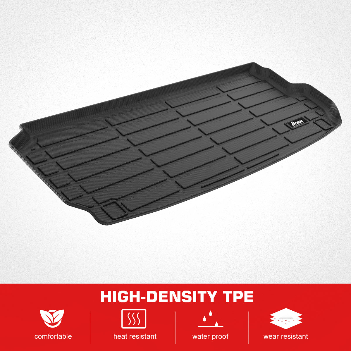 Fits 17-25 Audi Q7 & SQ7 TPE All Weather Waterproof Rear Cargo Trunk Tray Mats