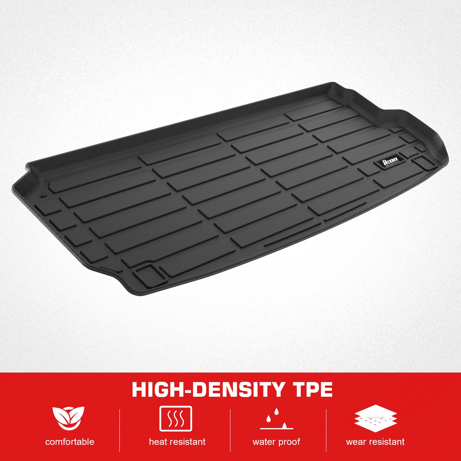 Fits 17-25 Audi Q7 & SQ7 TPE All Weather Waterproof Rear Cargo Trunk Tray Mats