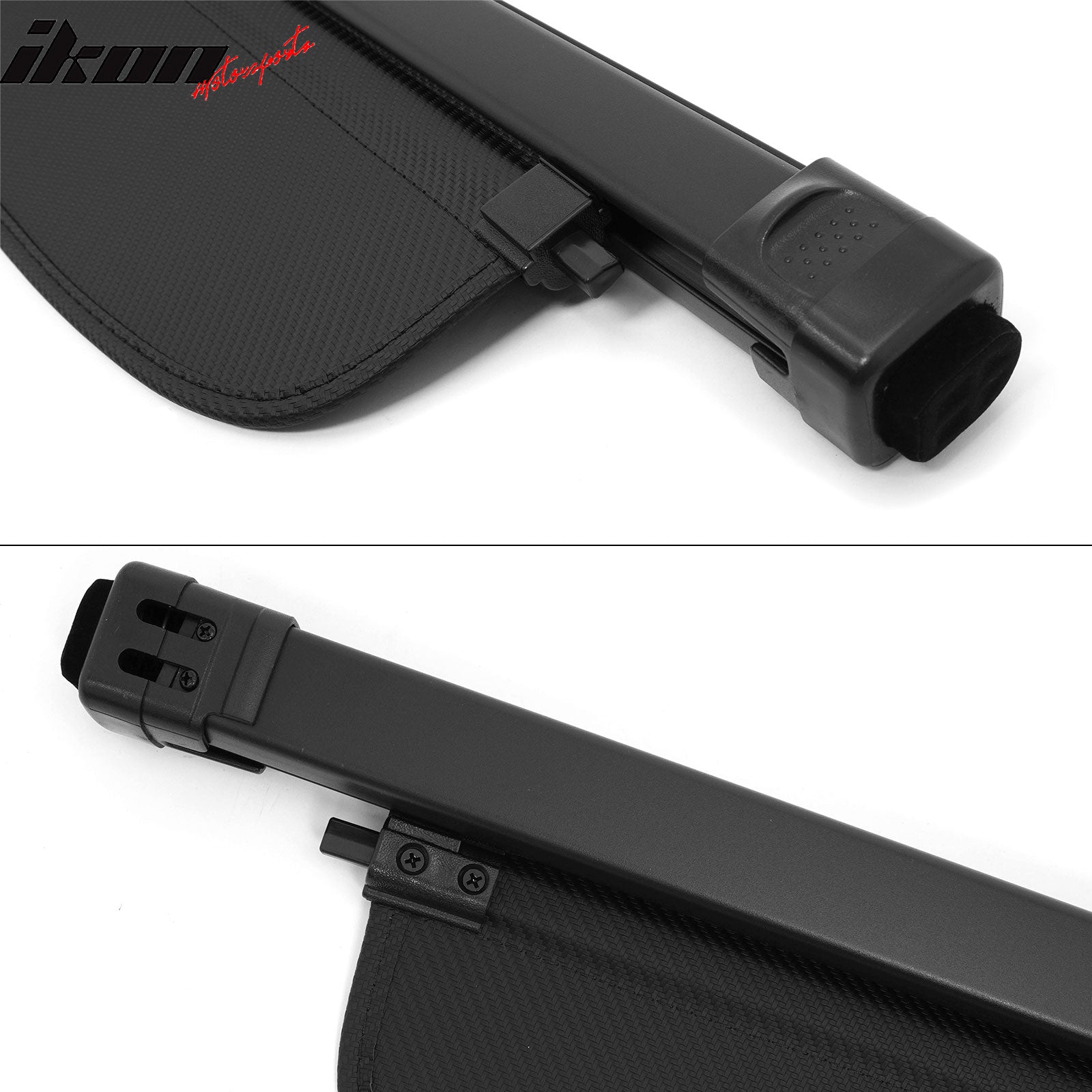 Fits 17-26 Cadillac XT5 Retractable Rear Trunk Cargo Cover Carbon Fiber Texture