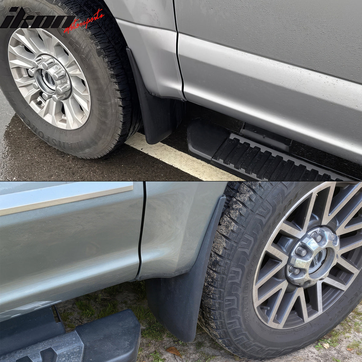 Autozensation Mud Flaps For 2017-2018 Ford F250/F350 – Front & Rear Set, Matte Black