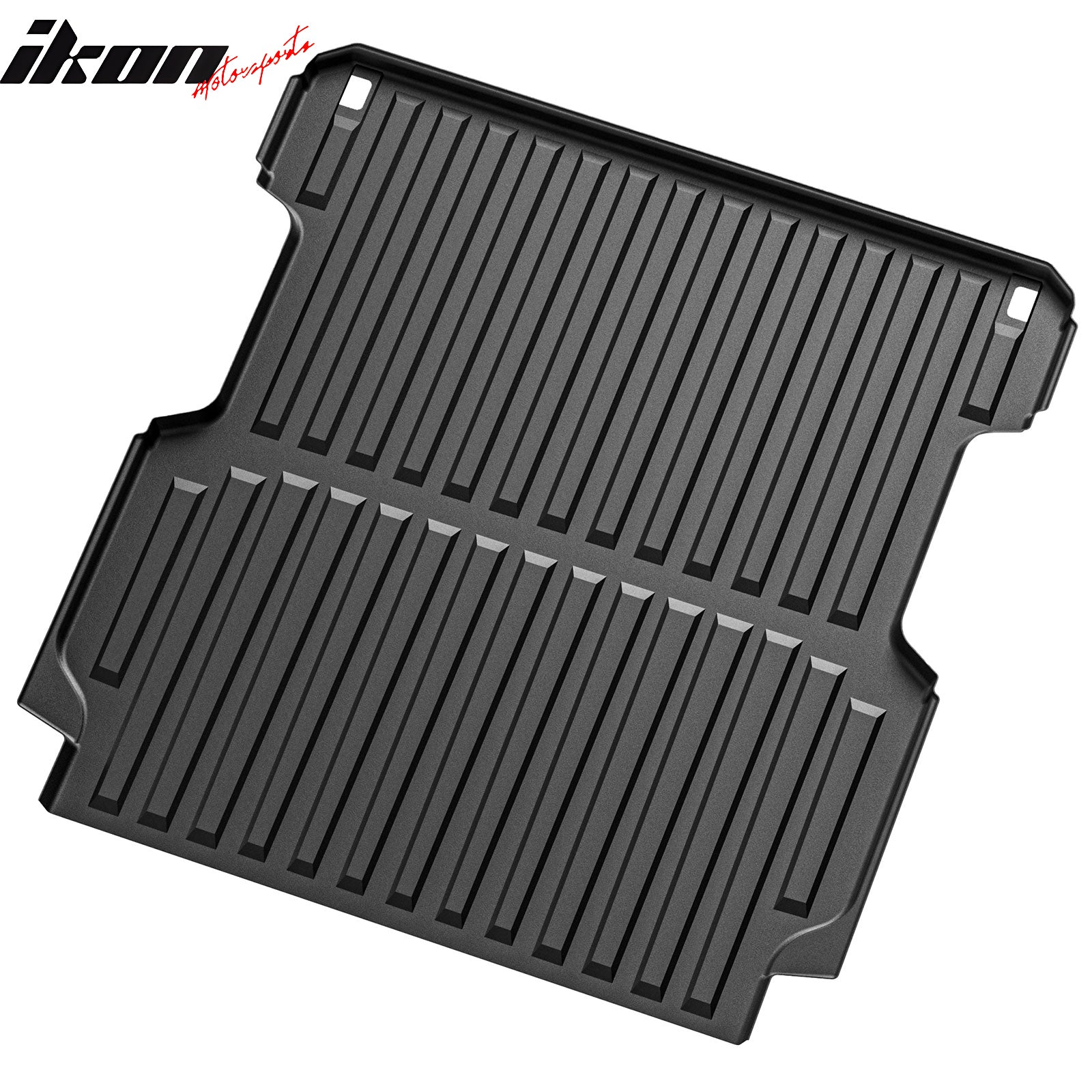 IKON MOTORSPORTS TPE Truck Bed Mat, Compatible with 2017-2025 Honda Ridgeline 5.3Ft Bed, Custom Fit All Weather Heavy Duty 3D Rear Cargo Trunk Tray Protector Liner 1PC, Black